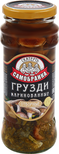 Грузди маринованные СКАТЕРТЬ-САМОБРАНКА, 370мл, картинка