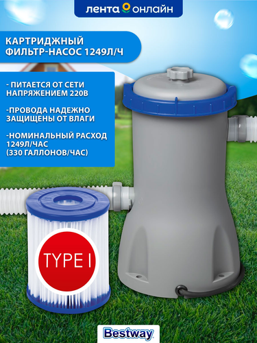 Бассейн каркасный BESTWAY Steel Pro 10250л 366х122см, с фильтр-насосом и  лестницей, Арт. 13898, крупный план