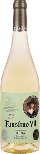 Вино FAUSTINO VII Виура сортовое ординарное белое сухое, 0.75л, вид