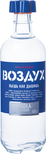 Водка ВОЗДУХ Легкая Особая, 40%, 0.5л, детальное фото