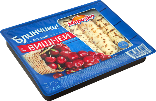 Блинчики МОРОЗКО с вишней, 370г, изображение