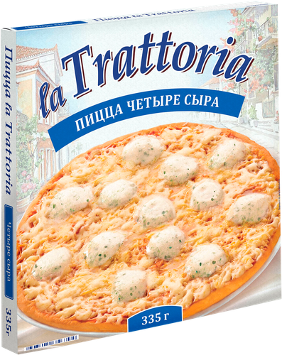 Пицца LA TRATTORIA 4 сыра, 335г, детальное фото