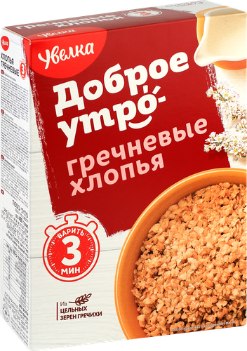 Хлопья гречневые УВЕЛКА, 400г, фотография