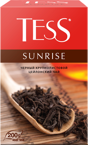 Чай черный TESS Санрайз байховый цейлонский, листовой, 200г, изображение