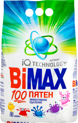 Стиральный порошок BIMAX 100 Пятен Automat универсальный, автомат, 6кг, фотография