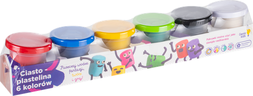 Набор для детского творчества GENIO KIDS Тесто-пластилин 6 цветов, детальное фото