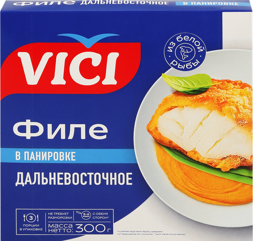 Филе рыбное VICI Дальневосточное, в панировке, 300г, фото