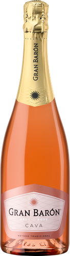 Вино игристое GRAN BARON Rose Кава DO розовое брют, 0.75л, картинка