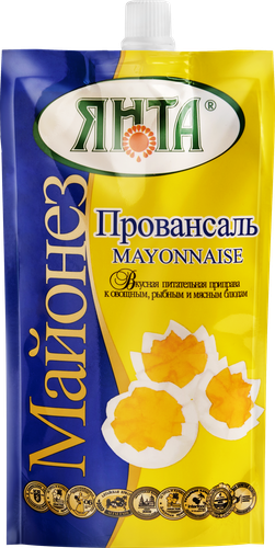 Майонез ЯНТА Провансаль 67%, 200г, крупный план