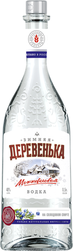 Водка ЗИМНЯЯ ДЕРЕВЕНЬКА Особая Можжевеловая, 40%, 0.5л