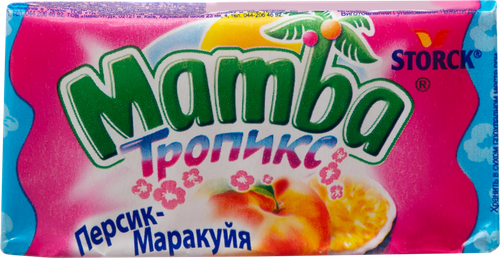 Конфеты жевательные MAMBA Тропикс, 26,5г, изображение