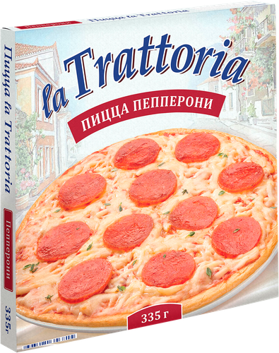 Пицца LA TRATTORIA Пепперони, 335г, фото