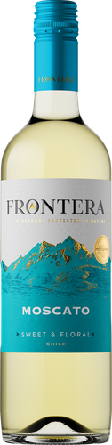 Вино FRONTERA Москато сортовое ординарное белое сладкое, 0.75л, фото