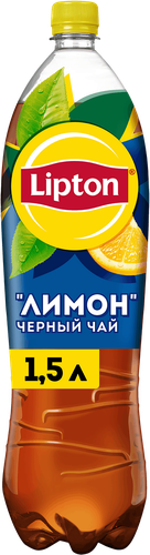 Напиток LIPTON Холодный чай со вкусом лимона негазированный, 1.5л, изображение