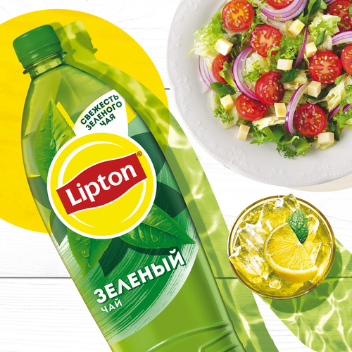 Напиток LIPTON Холодный зеленый чай негазированный, 1.5л, вид