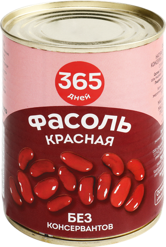 Фасоль красная 365 ДНЕЙ натуральная, 360г, изображение