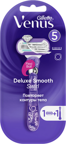 Бритва женская GILLETTE Venus Swirl, с 1 сменной кассетой, вид