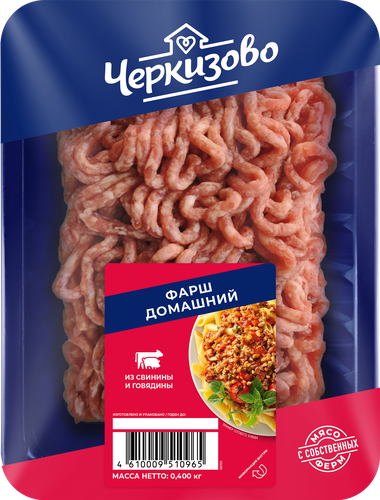 Фарш из свинины и говядины ЧЕРКИЗОВО Домашний, 400г, картинка