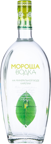 Водка МОРОША на минеральной воде Карелии уровень мягкости №1, 40%, 0.7л