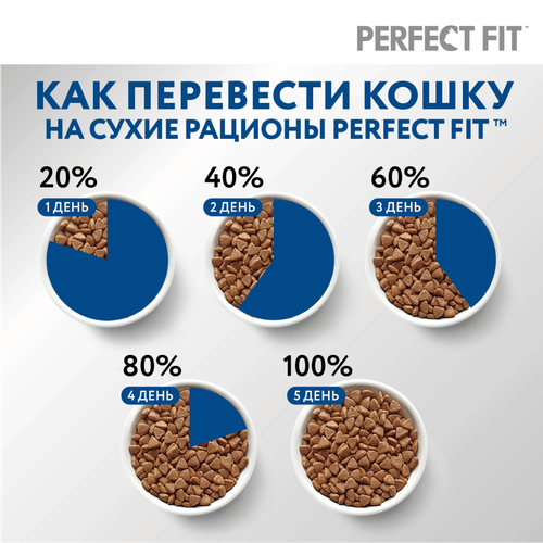 Корм сухой для кошек Perfect Fit с курицей, 650г, фото