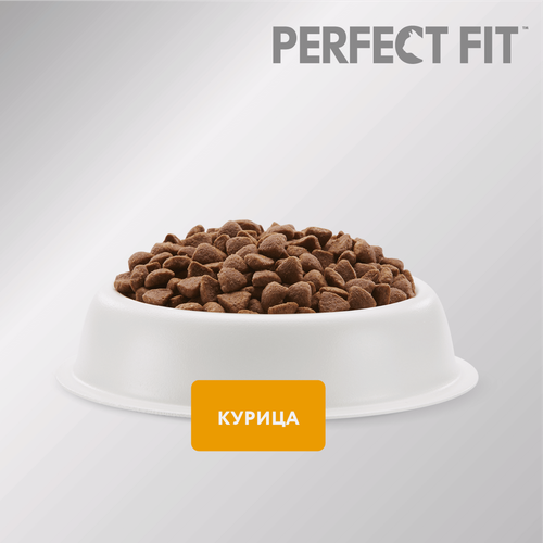 Корм сухой для кошек Perfect Fit с курицей, 650г, фото