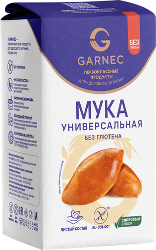 Мука безглютеновая GARNEC Универсальная, 600г, фотография