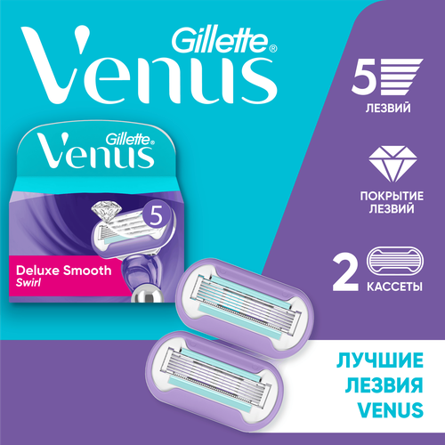 Кассеты сменные для бритья GILLETTE Venus Swirl, 2шт, детальное фото