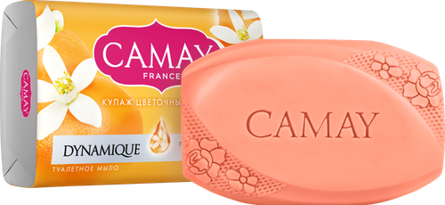 Туалетное мыло CAMAY Dynamique с ароматом розового грейпфрута, 85г, фотография