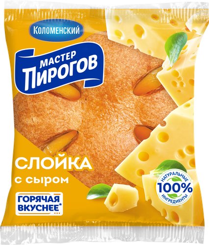 Слойка МАСТЕР ПИРОГОВ с сыром, 70г, фотография