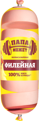 Колбаса вареная ПАПА МОЖЕТ Филейная, весовая, вид