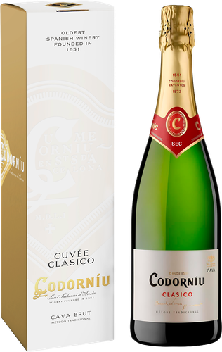 Вино игристое CODORNIU Кава Класико белое брют, 0.75л