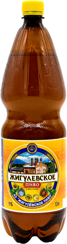 Пиво светлое ЖИГУЛЕВСКОЕ, ПЭТ, 4,5%, 1.5л