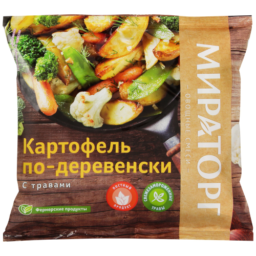 Картофель замороженный МИРАТОРГ По-деревенски, с травами, 400г, детальное фото