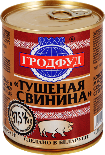Свинина тушеная ГРОДФУД, 338г, фотография