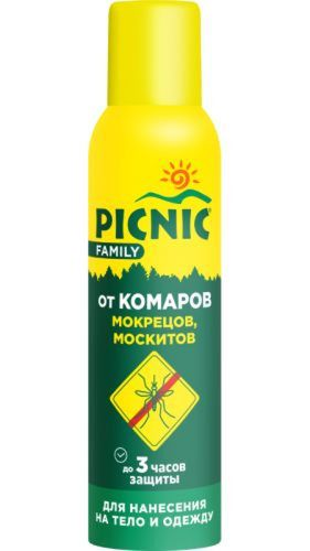 Аэрозоль от комаров PICNIC Picnic Family, 150мл, картинка