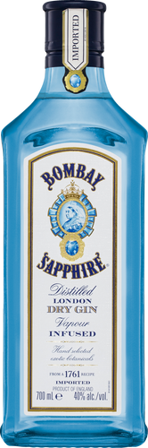 Джин BOMBAY Sapphire Dry 40%, сухой, 0.7л, вид