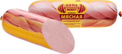 Колбаса вареная ПАПА МОЖЕТ Мясная, весовая, фотография