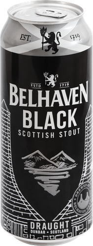 Пиво темное BELHAVEN Black scottish stout фильтрованное пастеризованное, 4,2%, ж/б, 0.44л, детальное фото
