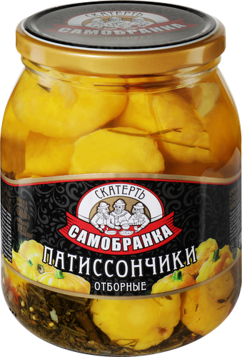 Патиссончики маринованные СКАТЕРТЬ-САМОБРАНКА, 720мл, картинка
