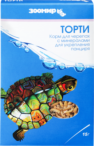 Корм для черепах ЗООМИР Торти, 15г, фотография