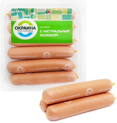 Сосиски ОКРАИНА с натуральным молоком, 420г, картинка
