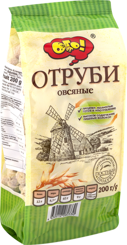 Отруби овсяные ОГО! экструдированные, 200г, детальное фото