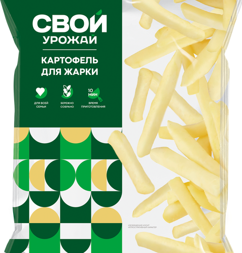 Картофель для жарки замороженный СВОЙ УРОЖАЙ, 400г, фотография