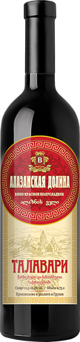 Вино ТАЛАВАРИ Алазанская долина красное полусладкое, 0.75л, фото