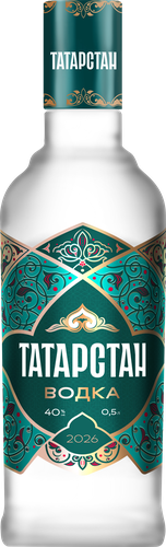 Водка ТАТАРСТАН 40%, 0.5л