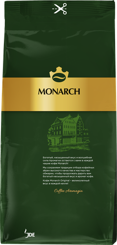 Кофе зерновой MONARCH Ориджинал натуральный жареный, 230г, картинка