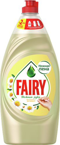 Средство для мытья посуды FAIRY Нежные руки Ромашка и витамин Е, 900мл, изображение