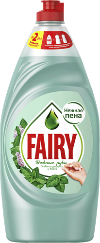 Средство для мытья посуды FAIRY Нежные руки Чайное дерево и Мята, 900мл, фото