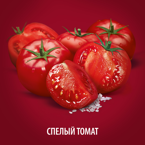 Нектар ЛЮБИМЫЙ Томатный с солью и мякотью, 0.95л, крупный план