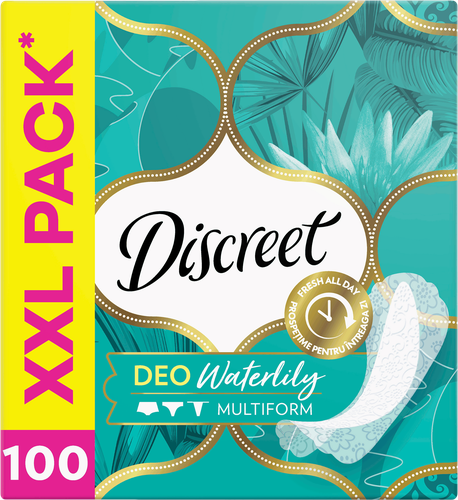 Прокладки ежедневные DISCREET Multiform Deo Water Lily, 100шт, изображение